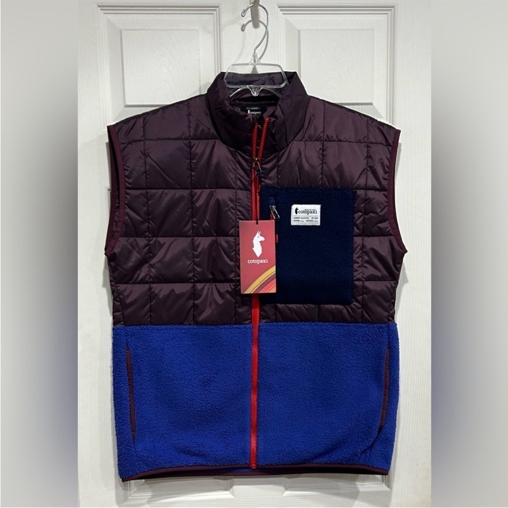 Cotopaxi Men's Medium Trico Hybrid Vest Wine Violet Blue NWT Insulated Synthetic